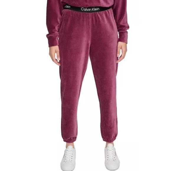 Calvin Klein Velour PerformanceWomen's Joggers Size XXL New - Picture 1 of 14